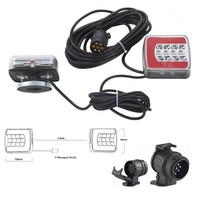 LED AnhäNger RüCkleuchten Set 7 Pol. Verkabelt 7,5M + 12V Adapter 13 Auf 7-Pol.
