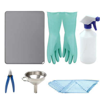 Resin 3D Printer Accessories Tool Kits, Silicone Pad, Stainless Steel Resin Filt