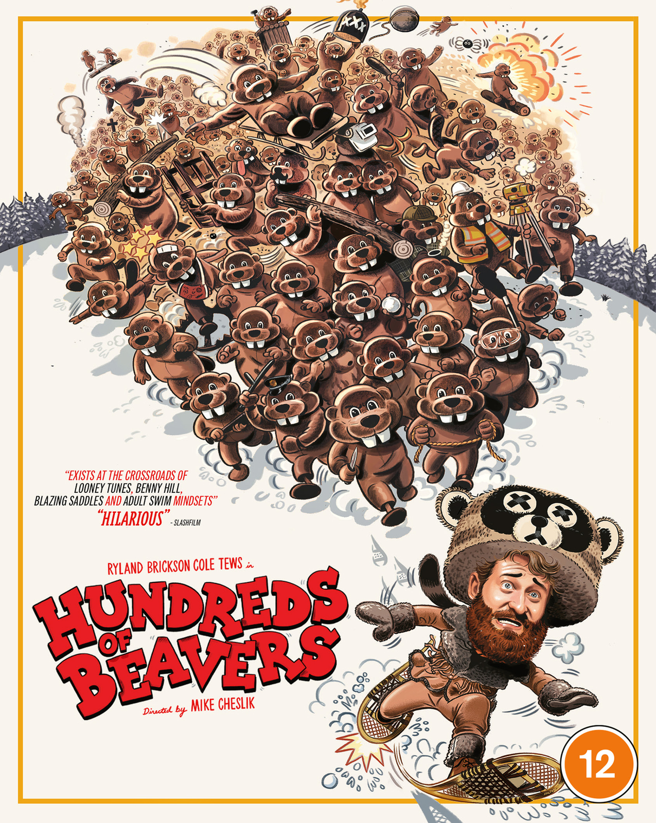 Hundreds Of Beavers (Blu-ray) Olivia Graves Ryland Brickson Cole Tews Wes Tank
