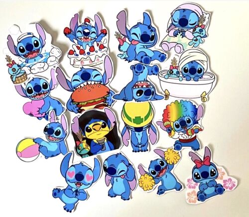 Stitch Stickers Disney Character Lilo And Stitch Cute Cartoon Kawaii | eBay