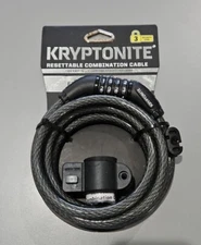 Kryptonite Resettable Combination Cable Lock 6’ x 12mm Bicycle Bike Heavy Duty