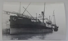 Steamship Steamer CADDOPEAK real photo postcard RPPC