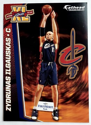 Zydrunas Ilgauskas 5''x7'' FATHEAD 2009-10 Cleveland Cavaliers 40th Anniversary