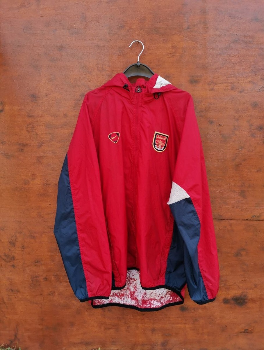 England Arsenal FC naylon jacket XL ピステ ARSENAL LONDON 2000/2002 TRAINING FOOTBALL RAIN JACKET NIKE XL | eBay