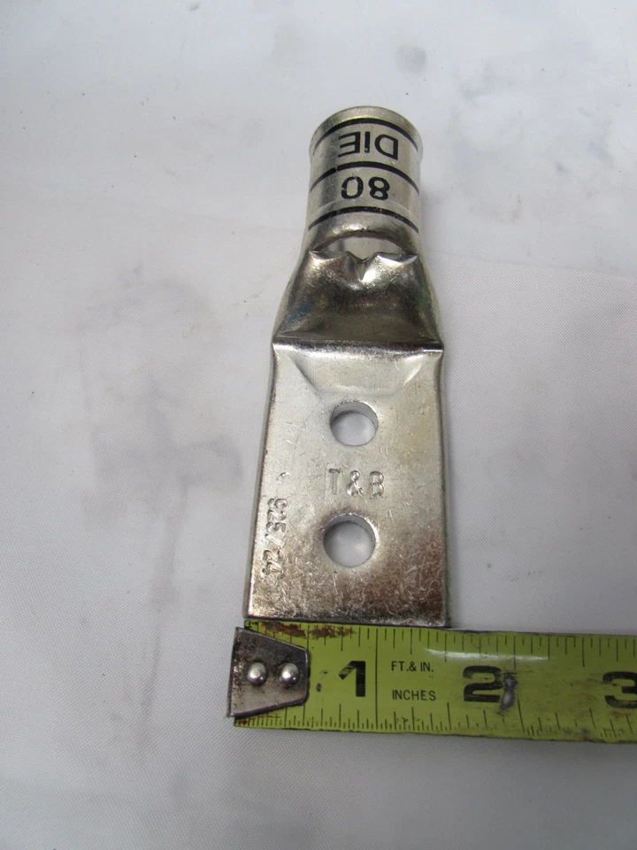 THOMAS & BETTS 256-30695-439 2 ORIFICIOS TERMINAL DE CRIMPADO 80 NEGRO 500 MCM (LOTE DE 5)***NUEVO EN CAJA*** Foto 3 de 4