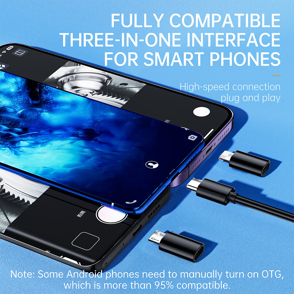 1920P Dual Lens Endoscope Camera Waterproof Borescope Direct Connect