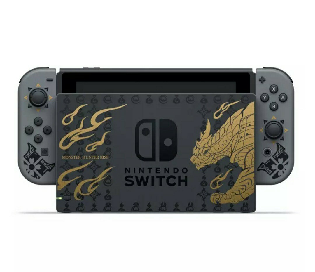 Nintendo Switch モンスターハンター付き HAC-001(-01) Restored Nintendo Switch 32GB Console with Gray Joy‑Con - HAC-001