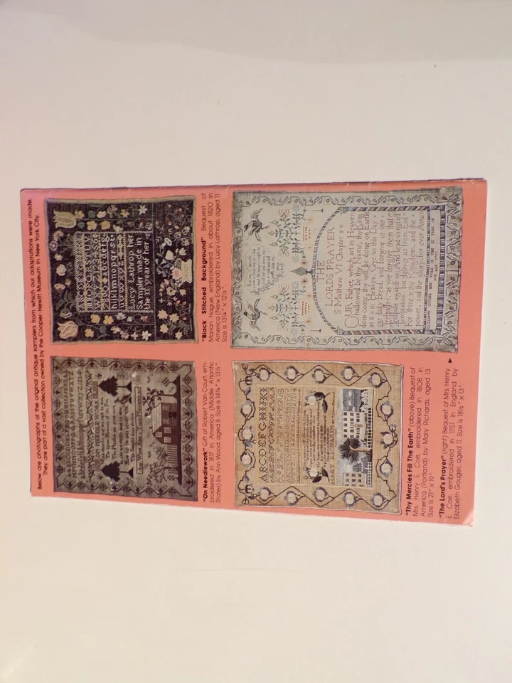 PARAGON ~ ANTIQUE MUSEUM SAMPLERS ~ COUNTED CROSS STITCH ~ COOPER HEWITT MUSEUM - Image 2 of 4