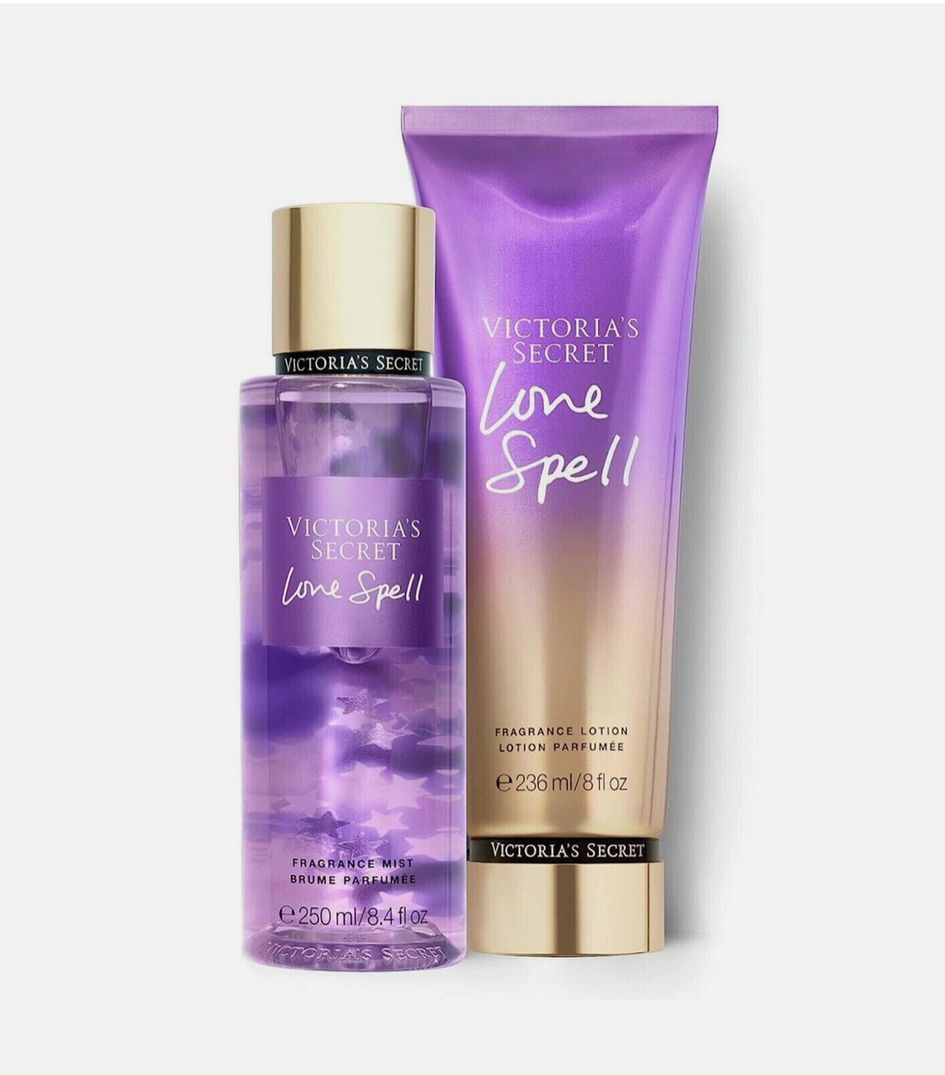 Victoria's Secret ~ Love Spell 8.4 floz Fragrance Mist & 8oz Body