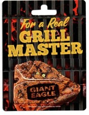 Giant Eagle Real Grill Master Steak Gift Card With Hanger No $ Value Collectible