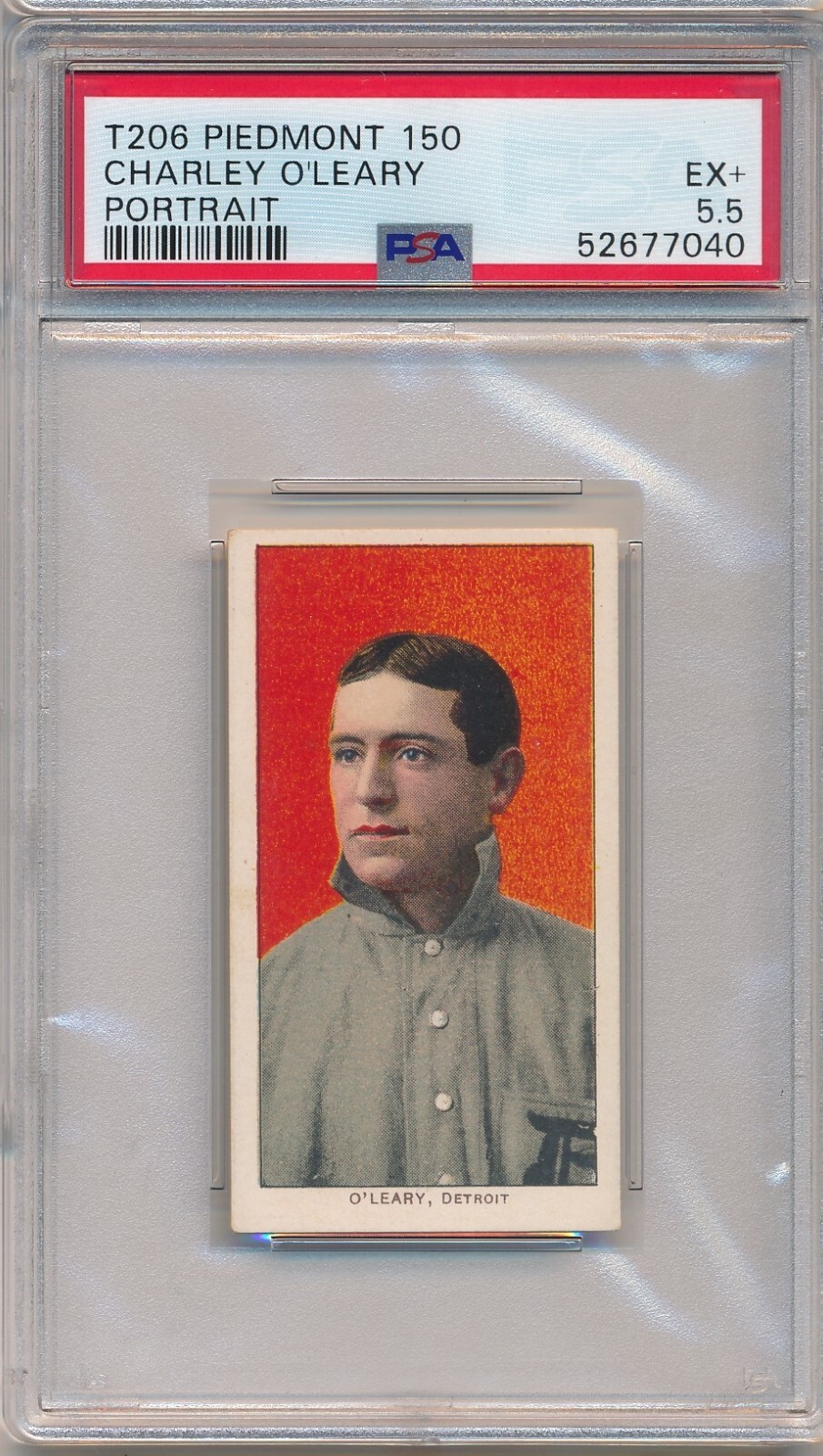 T206 PIEDMONT 150 -CHARLEY O'LEARY PORTRAIT -PSA 5.5 EX+ (SVSC)