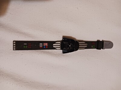 Disney Star Wars Darth Vader Face Helmet LED Digital Flip Up Plastic Wrist Watch