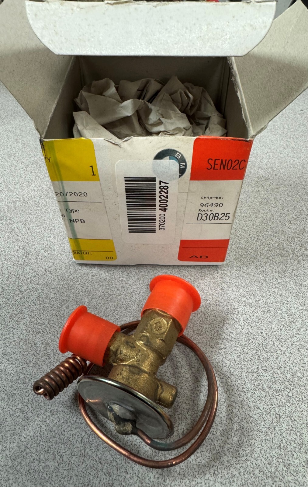 1978-1981 BMW M1 (European Model Only) NOS OEM Original Expansion Valve