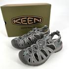KEEN Women’s Size 8.5M Whisper Sandals Washable Gray/Peacock Blue EUC Water Shoe