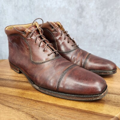 Johnston & Murphy Chukka Boots Mens 9 M Brown Leather Cap  display picture 2