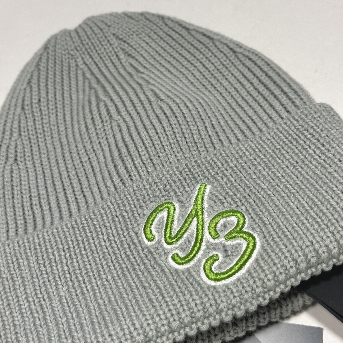 Adidas Y-3 Yohji Yamamoto Y3 Ribbed Fold Up Cuff Beanie Wonder