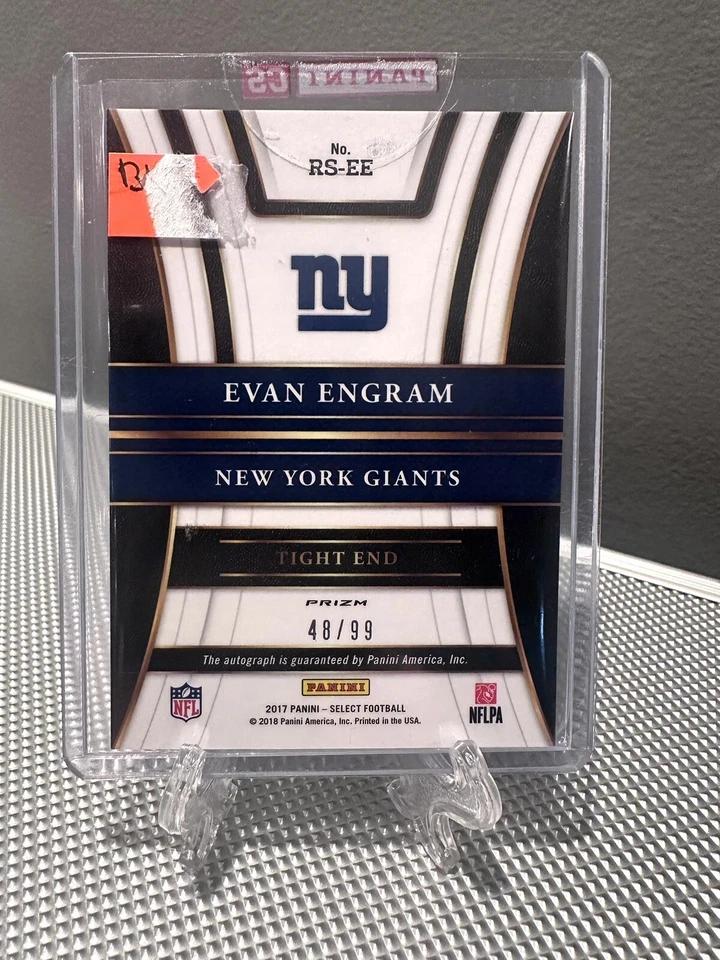 2017 Select EVAN ENGRAM Rookie Auto #/99 Silver Prizm RC🔥Giants Jaguars - Image 2 of 2