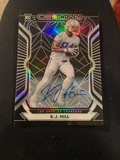 2020 Panini Obsidian K.J. Hill Auto #/150 Rookie Etch Refractor SP Chargers MINT