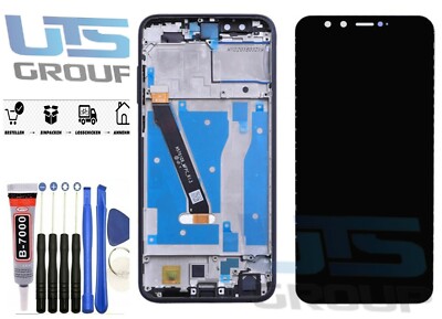 Für Huawei Honor 9 Lite LCD Bildschirm Display Rahmen Schwarz
