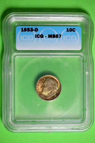1953 D ICG MS67 Roosevelt Dime #B26577