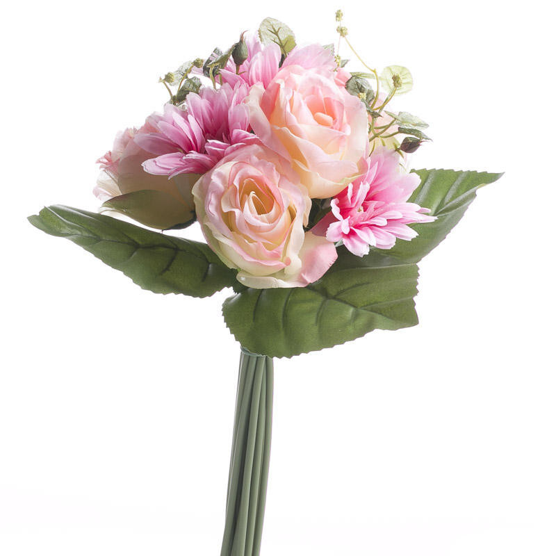 Factory Direct Craft Artificial Soft Pink and Peach Gerbera Daisy Bundle