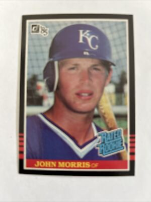 1985 Donruss Card #32 John Morris Kansas City Royals Rated Rookie NmMt Free Ship