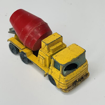 #ad #ad VINTAGE HUSKY ERF CEMENT TRUCK YELLOW amp; RED POOR CONDITION $4.49