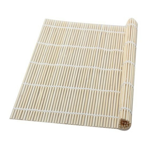 Bamboo Sushi Roller Mat & Rice Paddle Set, Asian Cooking Kitchen Roll Tools - Picture 3 of 7