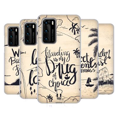 HEAD CASE DESIGNS VINTAGE TRAVEL JOURNAL SOFT GEL CASE FOR HUAWEI PHONES 4