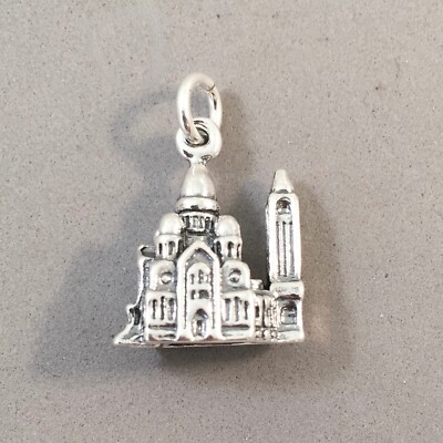 .925 Sterling Silver 3-D SACRE COEUR CHARM Montmartre Paris NEW 925 TF45