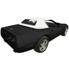 Fits Chevy Corvette C4 94-96 Convertible Soft Top With Glass Window White Vinyl