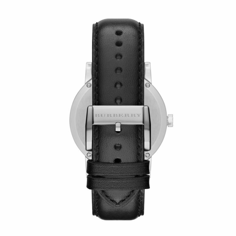 NEW BURBERRY 'THE CITY' BU9008 SILVER/LEATHER CHECK MENS WOMENS