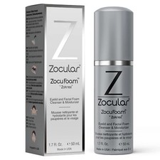 Zocular ZocuFoam Eyelid Cleanser - Foaming Eyelid Scrub for Blepharitis, Demo...