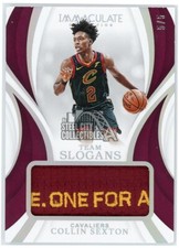 Collin Sexton 2018-19 Panini Immaculate Collection Team Slogans Rookie Patch 5/5