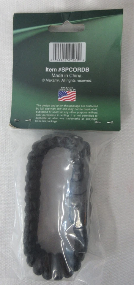 9" Paracord Survival Bracelet Emergencia Silbato Camuflaje y Negro Lote de 5 Foto 3 de 4