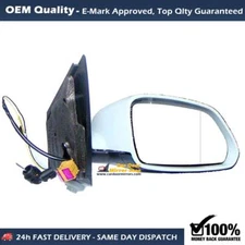 Fits Volkswagen Polo 2005 to 2010 Complete Wing Mirror Unit Manual Right Side.
