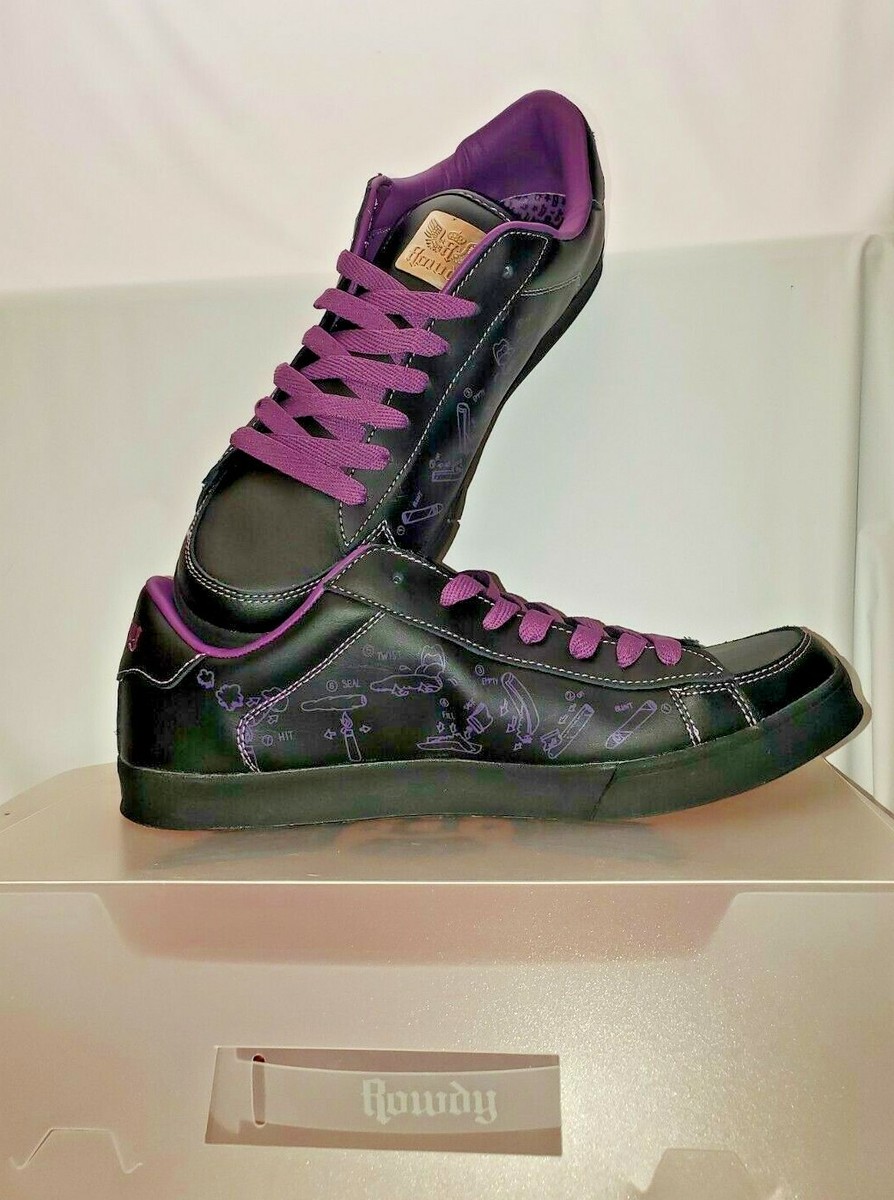 Rowdy Shoes Rolling A Blunt Steps Purple-Mens size 12 NIB