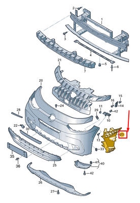 VW ID.3 E11 Front Bumper Reinforcement 10A807884 NEW GENUINE | eBay