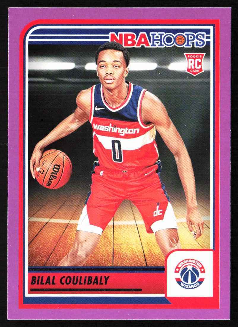 2023-24 Hoops Purple Bilal Coulibaly Washington Wizards #276