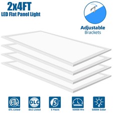 2x4 FT LED Flat Panel Lights, 8400 Lumens, Recessed Dimmable Drop Ceiling Lights