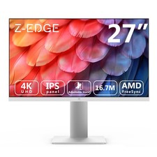 Z-Edge Monitor 27 Pollici IPS 4K (3840x2160), FreeSync, 60 Hz, Monitor UHD Bianc