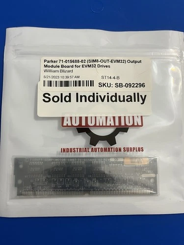 Parker 71-015688-02 (SIM8-OUT-EVM32) Output Module Board for EVM32 Drives