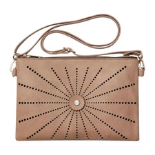 shine mark Beige Horizontal Sunshine Crossbody Cellphone Bag