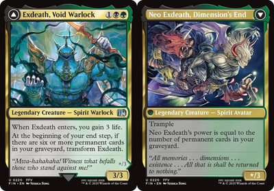 1x Exdeath, Void Warlock // Neo Exdeath, Dimension's End MTG Final Fantasy NM Ma