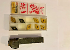 Used Turning tool, & 9 inserts. Uses Dnmg 400 series inserts.   Details below!!!