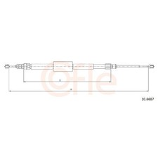 2x Handbremsseil hinten für Renault Megane 2 KM LM0/1 KM0/1 Scénic | 744280