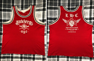 Subzero 90s  band Basketball Jersey All Size A-5XL red
