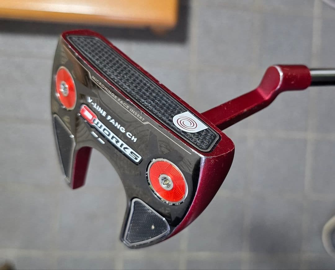 ODYSSEY oworks V-LINE FANG CH Putter Red | eBay
