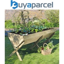Zest Wooden Vegetable Raised Bed Planter Manger Trough Garden 2m