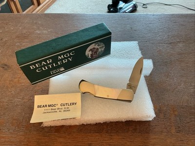 Bear MGC #825 Pearl Executive Lockback Knife,MIB
